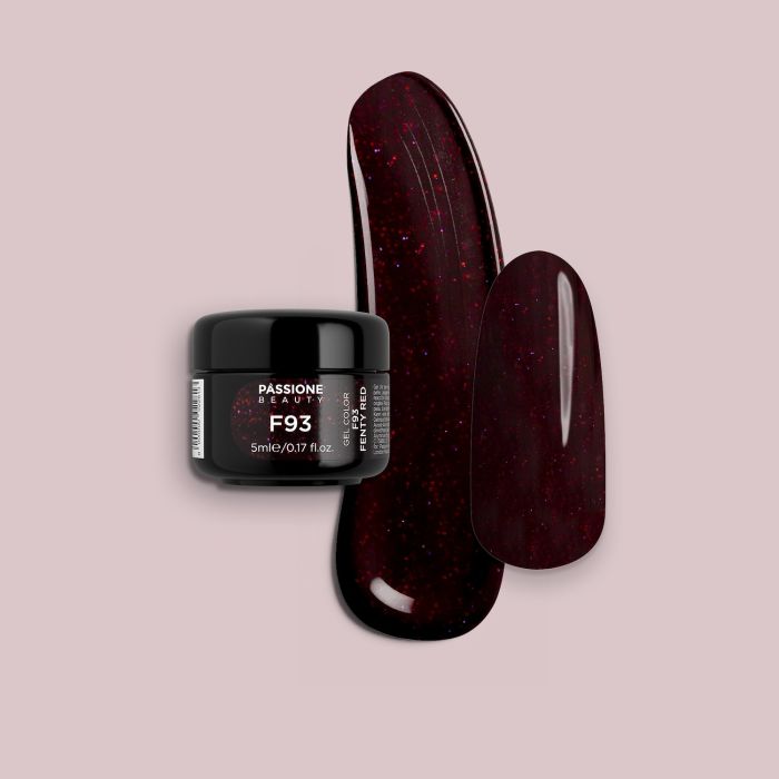 Gel colour F93 Fenty Red