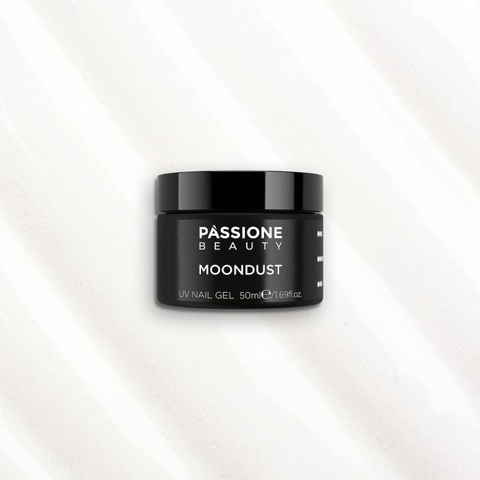 Aufbaugel Moondust - 50ml - Aufbaugel Weiß mit Glitzer für Abdeckngen und Modellagen - Detail 3