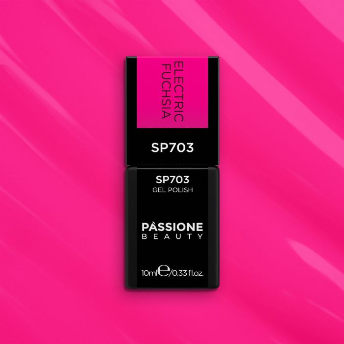Smalto semipermanente SP703 Electric Fuchsia - Colore semipermanente fucsia fluo - dettaglio 2