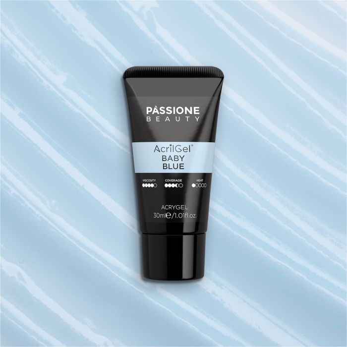 Acrygel® Baby Blue 30 ml - Acrylic Gel Very Light Cool Pastel Blue, Medium Coverage - detail 3