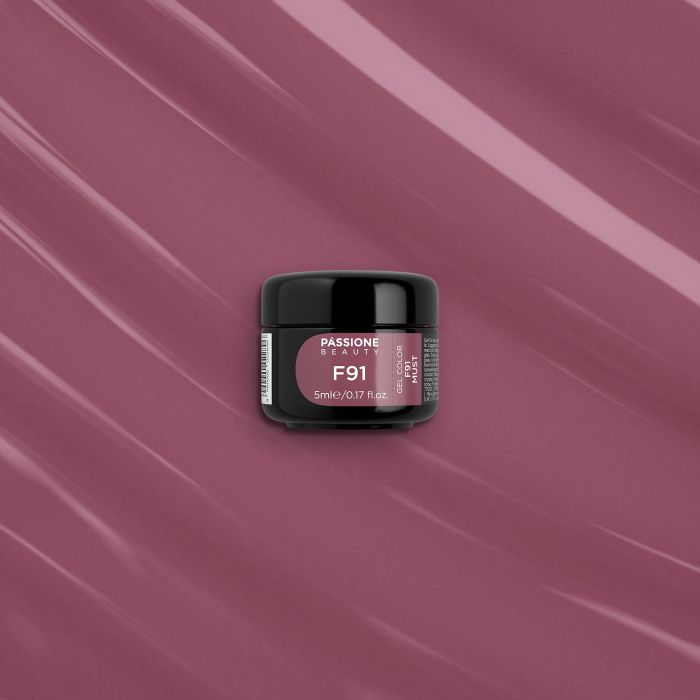 Gel Couleur F91 Must - Gel couleur auto-scellant marron rosé - détail 1