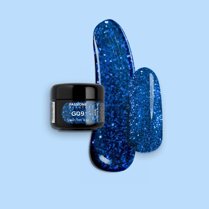 Gel Glitter G9 Blu Profondo