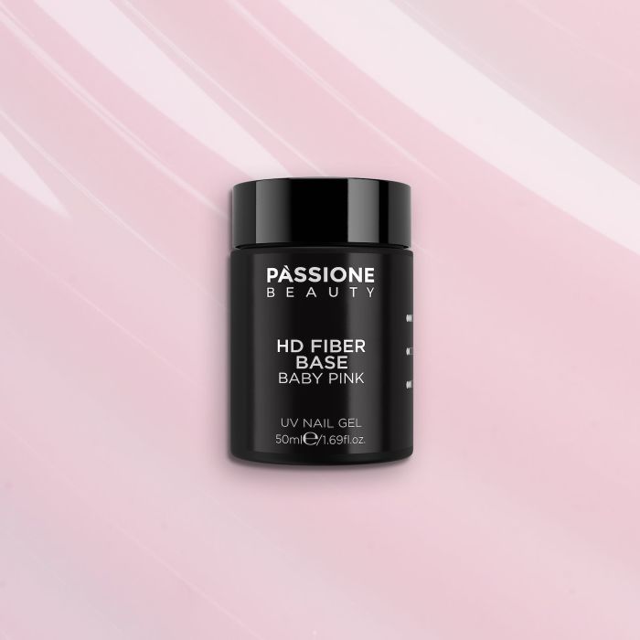 HD Fiber Base Baby Pink 50 ml - Base Semipermanente Rosa lechoso delicado 50 ml - detalle 2