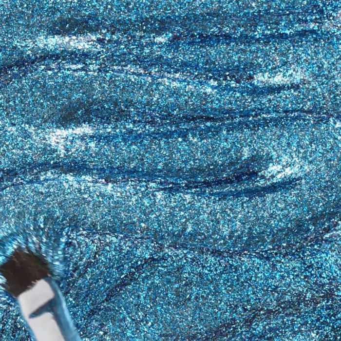 Application de Gel Glitter G59 Ocean Flash