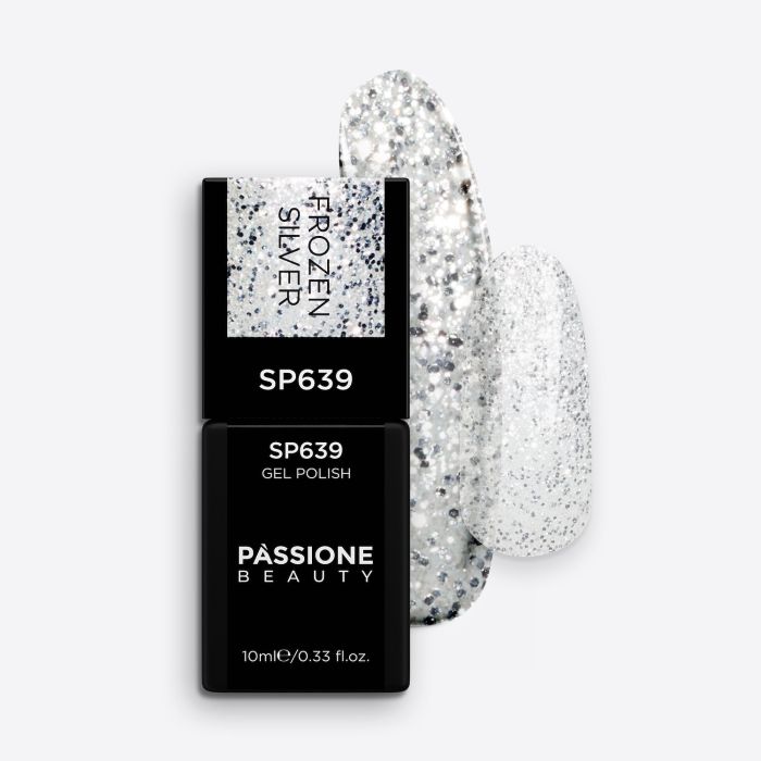 UV Nagellack SP639 Frozen Silver