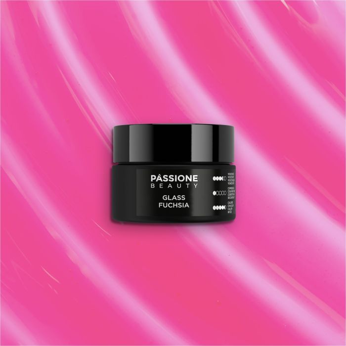 Gel de construction Glass Fuchsia - 15ml - Gel de construction fuchsia effet verre - 15ml - détail 2