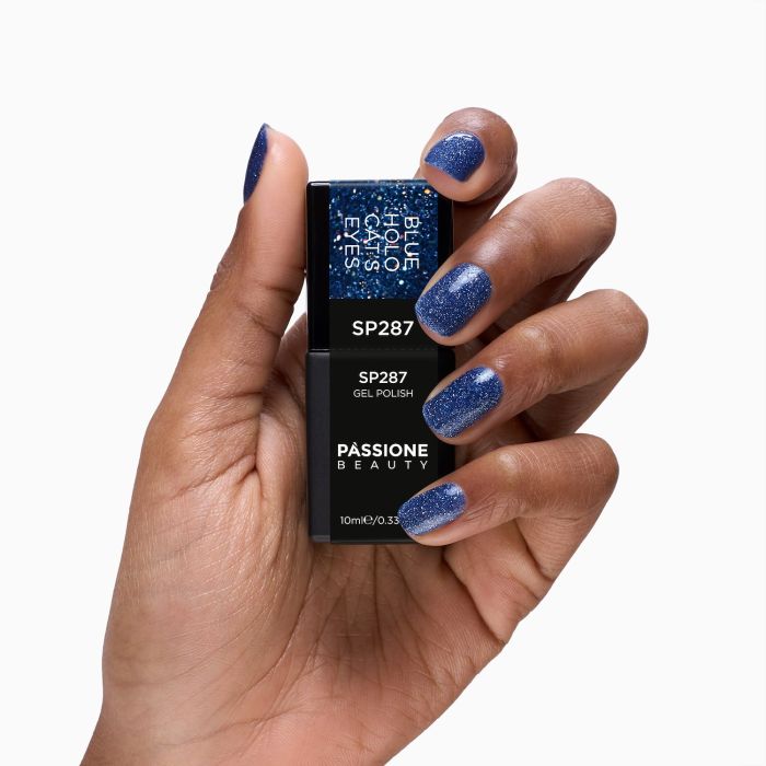 Esmalte Semipermanente EP287 Blue Holo Cat's Eyes detalle