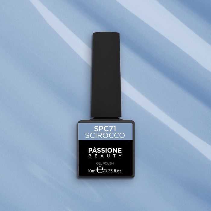 Gel Nail Polish GPC71 Scirocco  - GPC71 Scirocco gel polish, Delicate blue - detail 2
