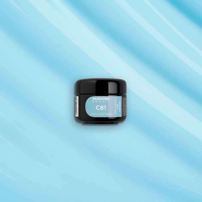 Gel Color C81 Naxos - Gel color azul pastel claro - detalle 2