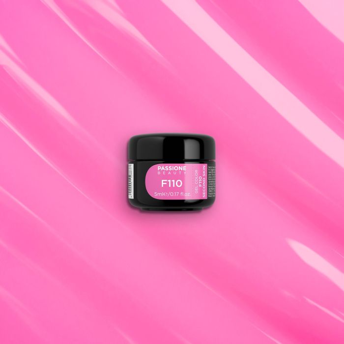 Gel Color F110 Second Skin - Gel color rosa fluorescente autosellante  - detalle 3