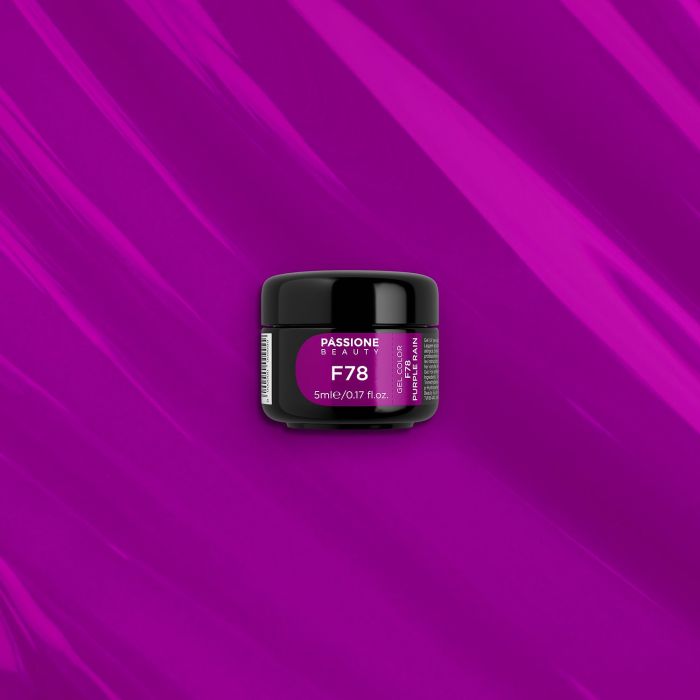 Gel color F78 Purple Rain - Gel Color autosigillante viola acceso - dettaglio 2