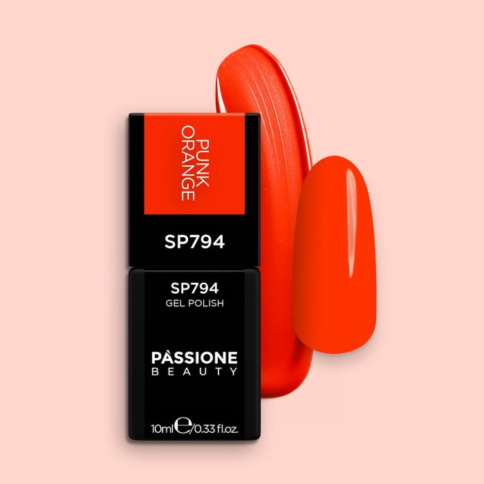 Smalto semipermanente SP794 Punk Orange - Colore semipermanente Arancione fluo