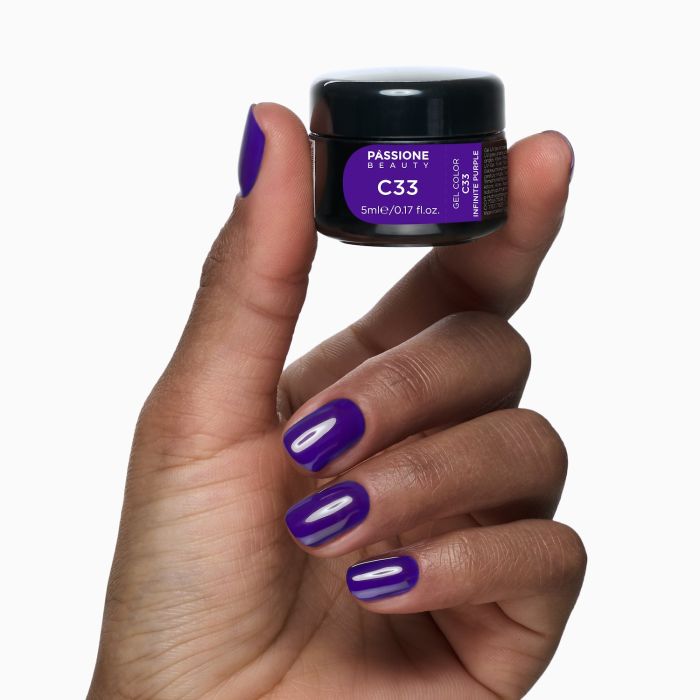 Gel Color C33 Infinite Purple - Gel colorato viola ametista - dettaglio 2