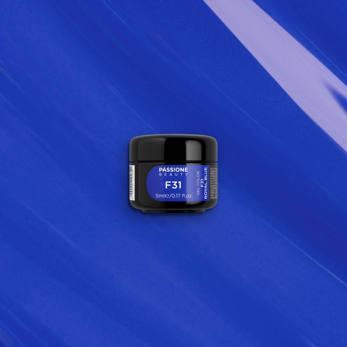 Gel colour F31 Royal Blue - Electric BlueSelf-sealing UV Gel Colour - detail 3