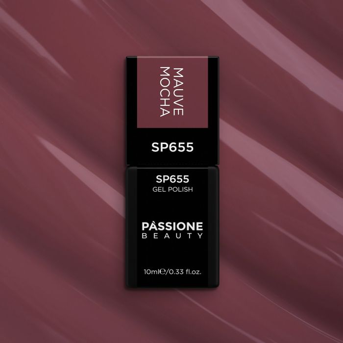 Vernis semi-permanent SP655 Mauve Mocha - Vernis semi-permanent marron mauve - détail 3