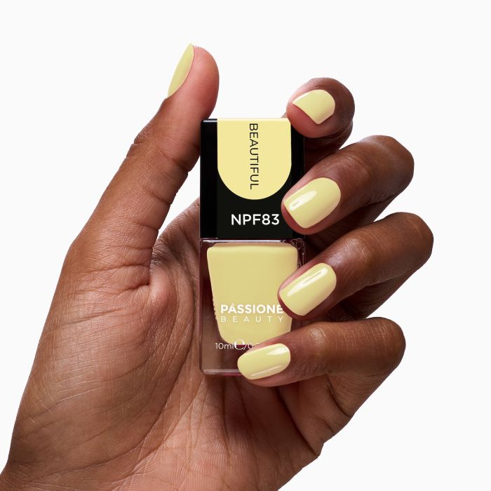 Vernis NPF83 Beautiful - Vernis jaune clair pastel - détail 1
