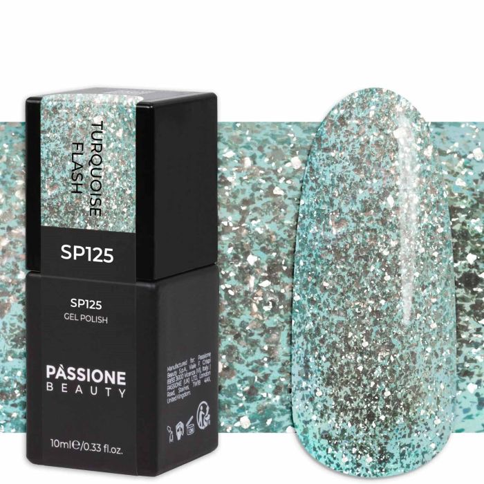 Gel Nail Polish GP125 Turquoise Flash 