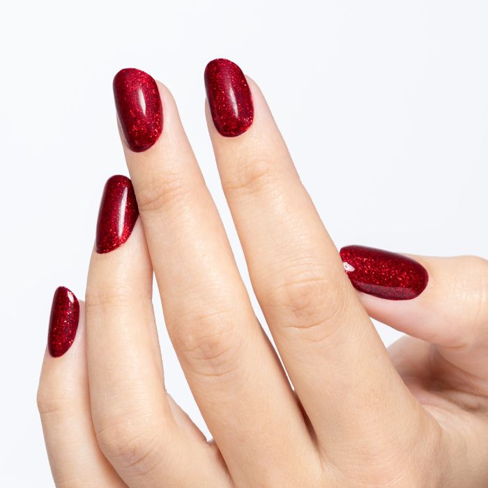 Esmalte semipermanente SP623 Sparkling Red detalle