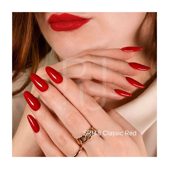 Vernis semi-permanent SP148 Classic Red détail