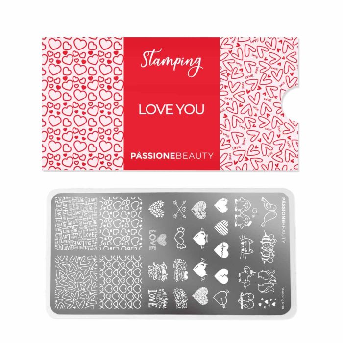 Love You - Stamping Plate detail