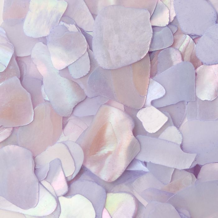Lilac Mermaid Crushed Shell détail