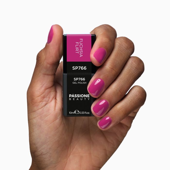 Esmalte semipermanente SP766 Fuchsia Flirt - Semipermanente fucsia brillante - detalle 3