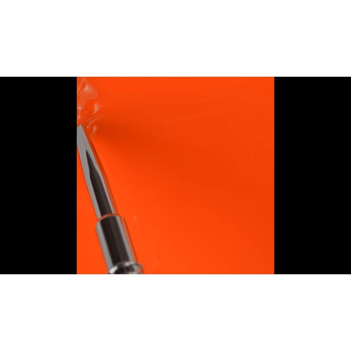 Application of Gel Nail Polish GP28 Orange Party 