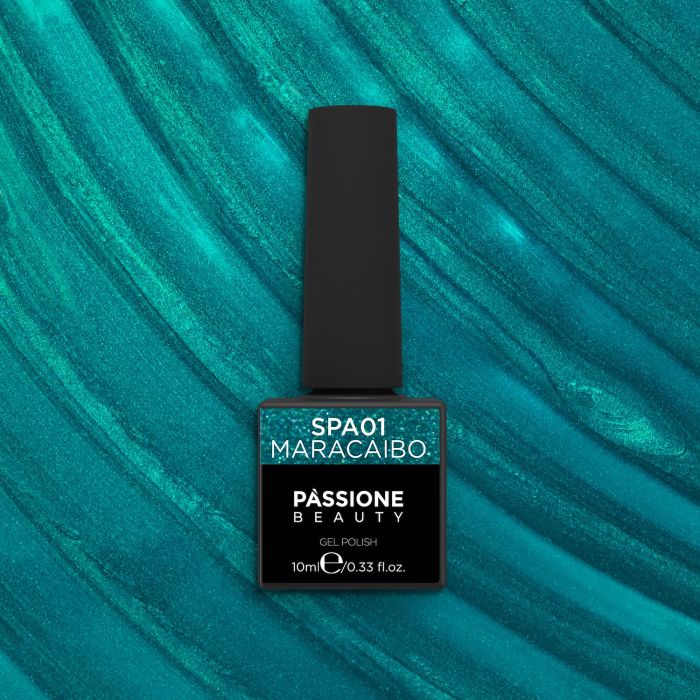 Gel Nail Polish GPA01 Maracaibo - Turquoise Aquamarine Gel Polish GPA01 Maracaibo - detail 1