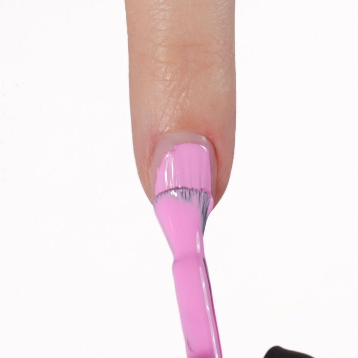 Application of Gel Nail Polish SP242 Cotton Candy