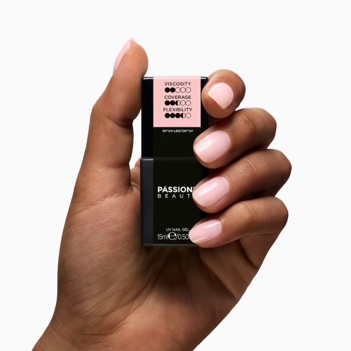 HD Base Soft Pink 15 ml - Base Rubber Semi-permanente Rose - détail 2