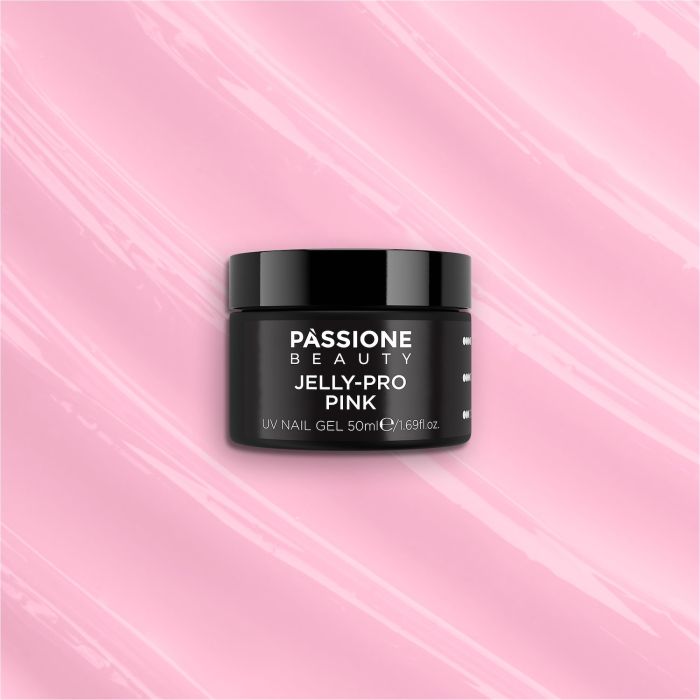 JELLY-PRO Pink 50ml - Builder gel tixotrópico rosa vivo - detalle 3