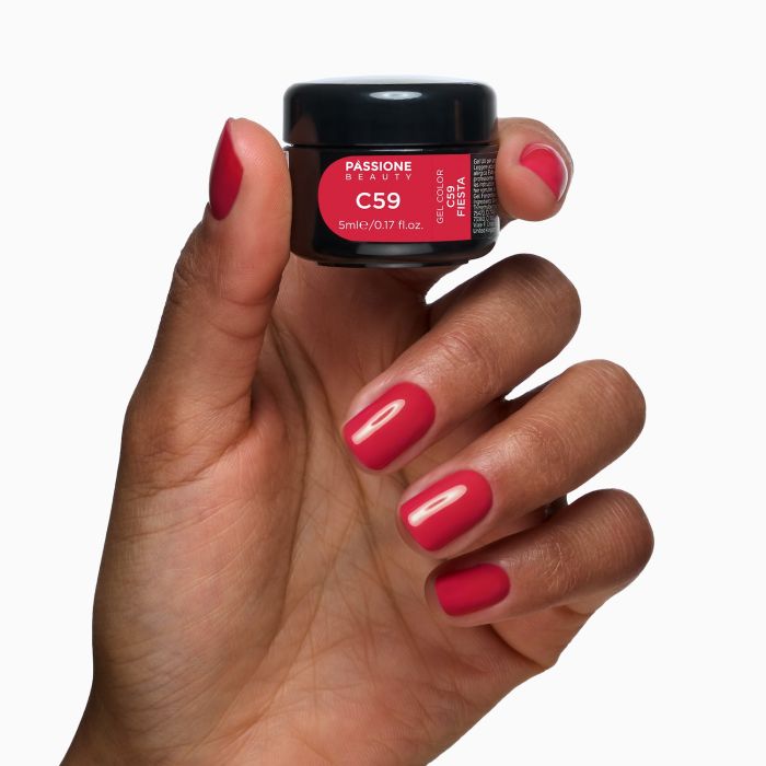 Farbgel C59 Fiesta - Farbgel in Kirschrot - Detail 3