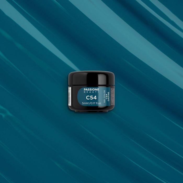 Gel Color C54 Dafne - Gel color azul petróleo - detalle 3