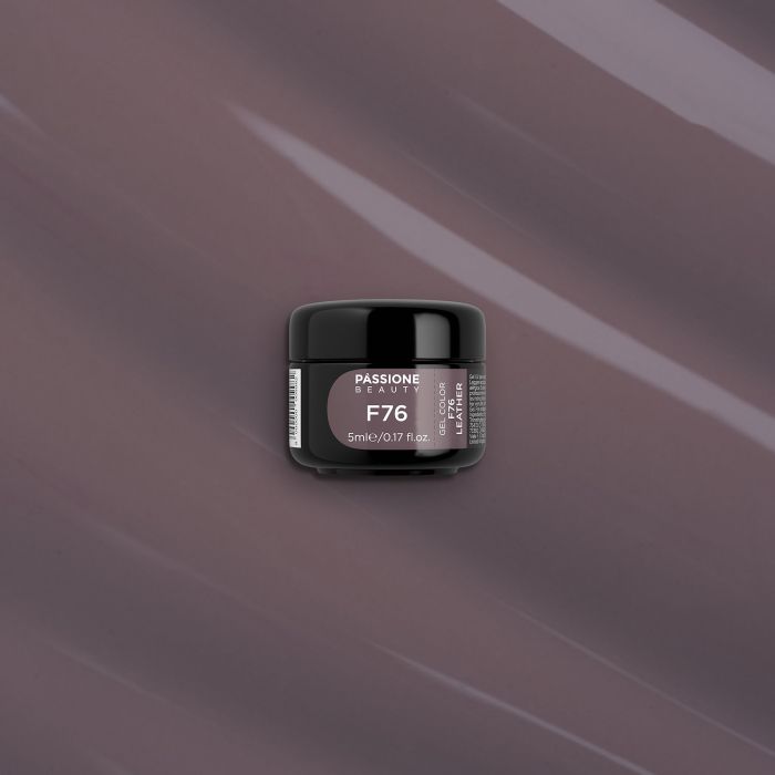 Gel colour F76 Leather - Dark grey brown Self-sealingUV Gel Colour - detail 2
