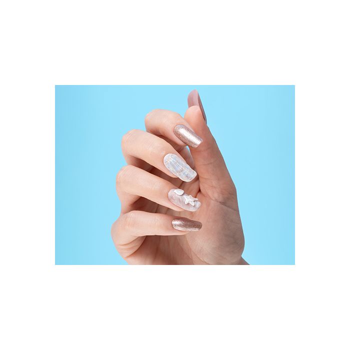 Beach Vacation nails | Unghie effetto conchiglia