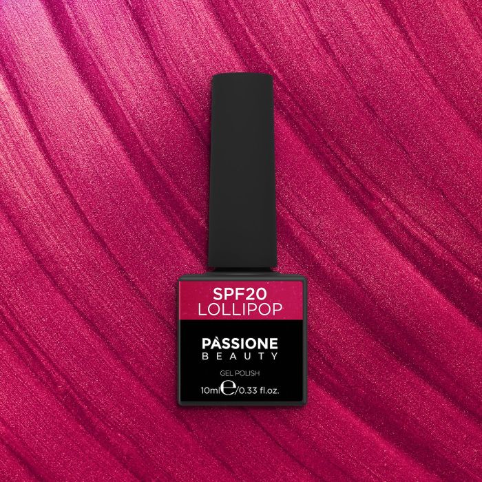 Colore semipermanente SPF20 Lollipop - Gel semipermanente colorato SPF20 Lollipop,&nbsp;Fucsia scuro, riflessi metallizzati - dettaglio 2