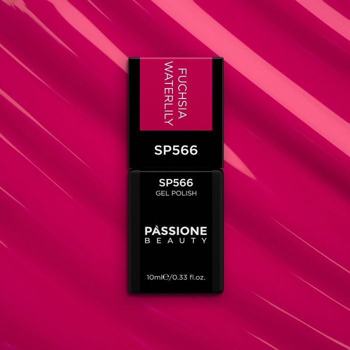 UV Nagellack SP566 Fuchsia Waterlily - UV Nagellack in Magenta-Fuchsia - Detail 2