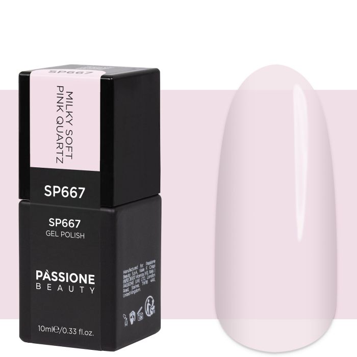 Esmalte semipermanente SP667 Milky Soft Pink Quartz