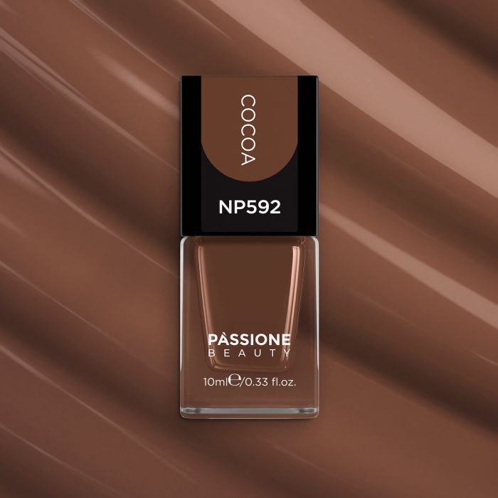 Smalto NP592 Cocoa - Smalto color marrone cioccolato - dettaglio 2