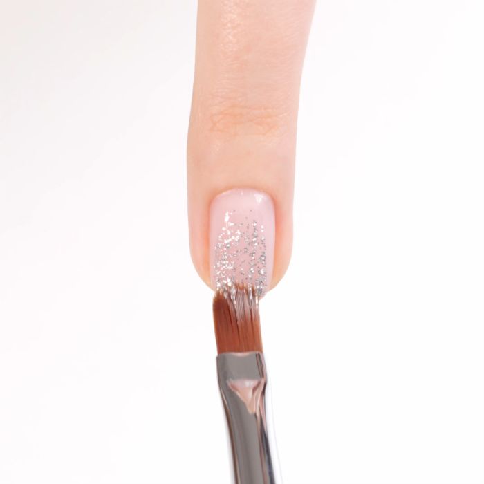 Applicazione di Gel Glitter G10 Silver Glitter