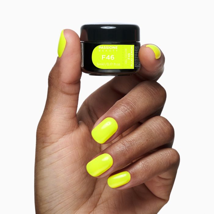 Gel Couleur F46 Fluo Lemon détail
