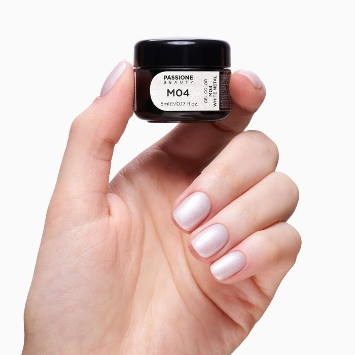 Gel Color M4 Bianco Metal dettaglio