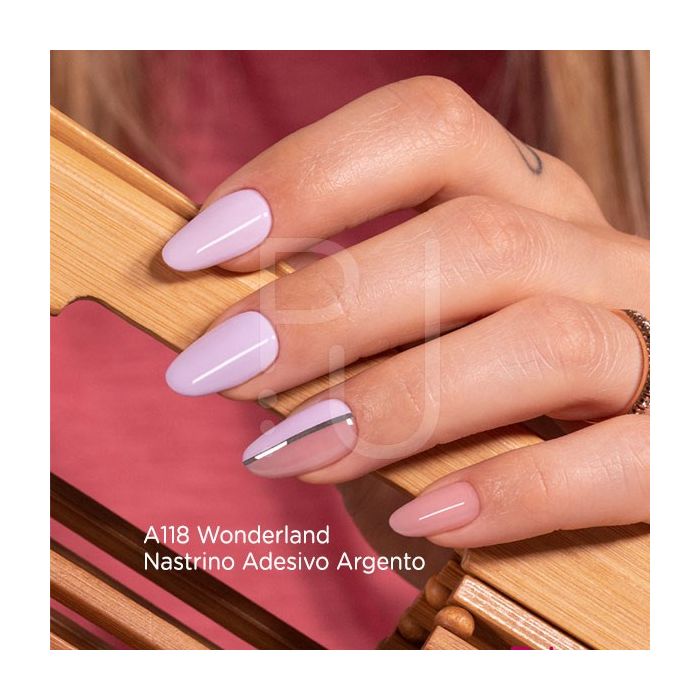 Silver Adhesive Stripes detail