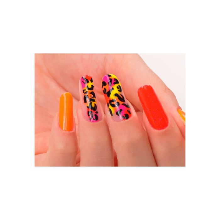 Fluo vibes | Unghie leopardate