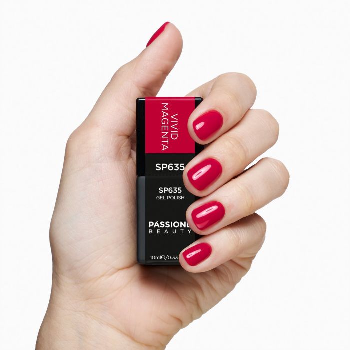 Esmalte semipermanente SP635 Vivid Magenta detalle