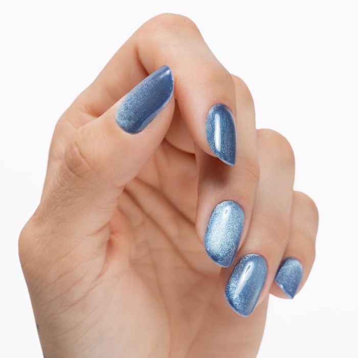Esmalte semipermanente SP619 Denim Velvet Cat’s Eyes detalle