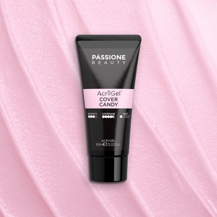 Acrygel® Cover Candy 60 ml - Acrylic Gel Opaque and Cool Light Pink - detail 3
