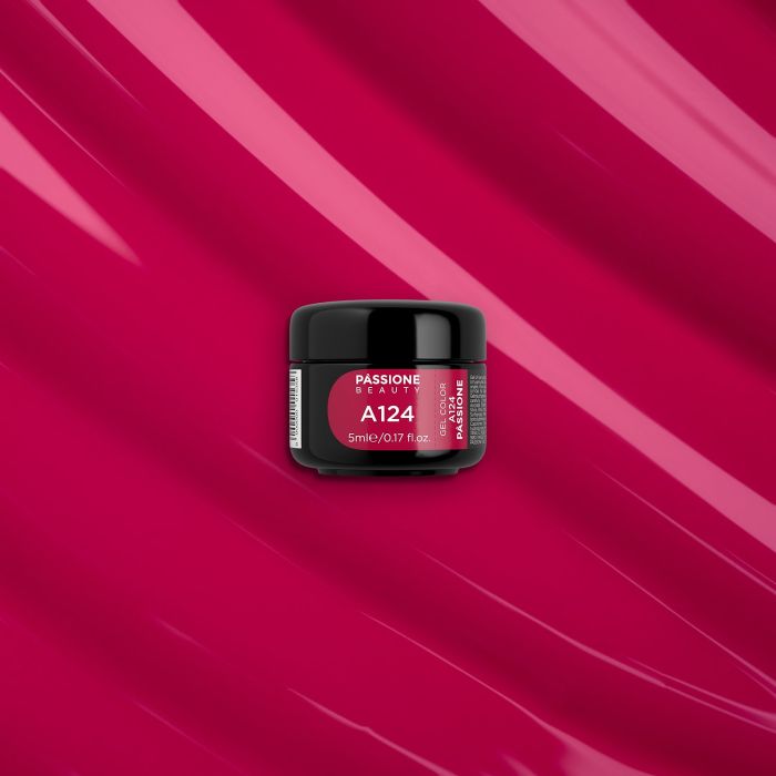Gel Couleur A124 Passione - Gel couleur rouge-magenta - détail 2