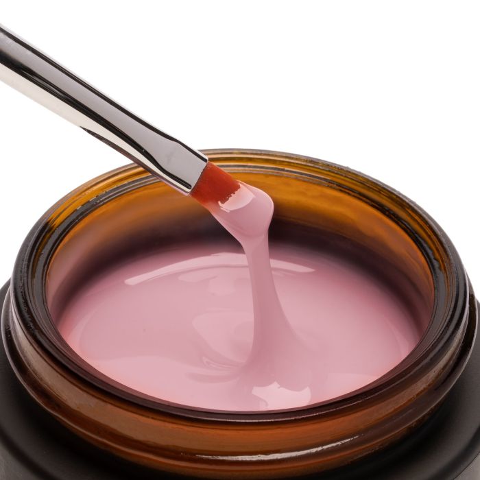 Liquid AcrilGel® Rose 50ml - Self-Levelling Low Viscosity Milky Deep Pink Builder Gel - detail 5