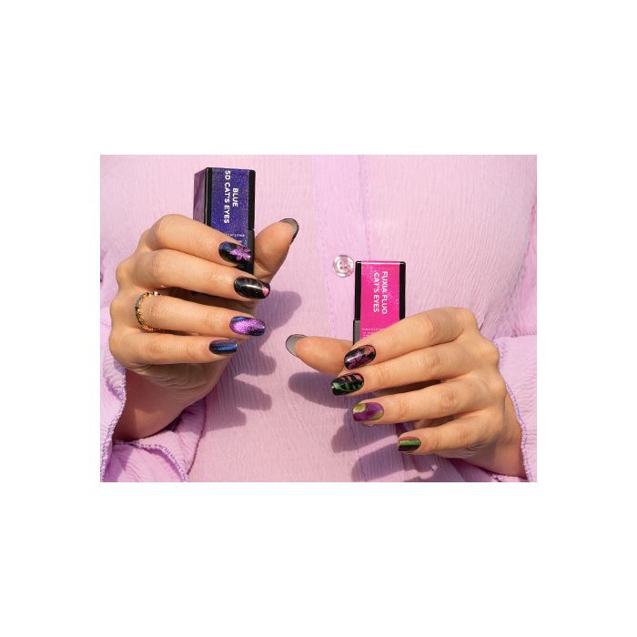 Manicura ojo de gato